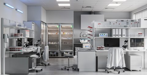 Digitally generated image of the research lab